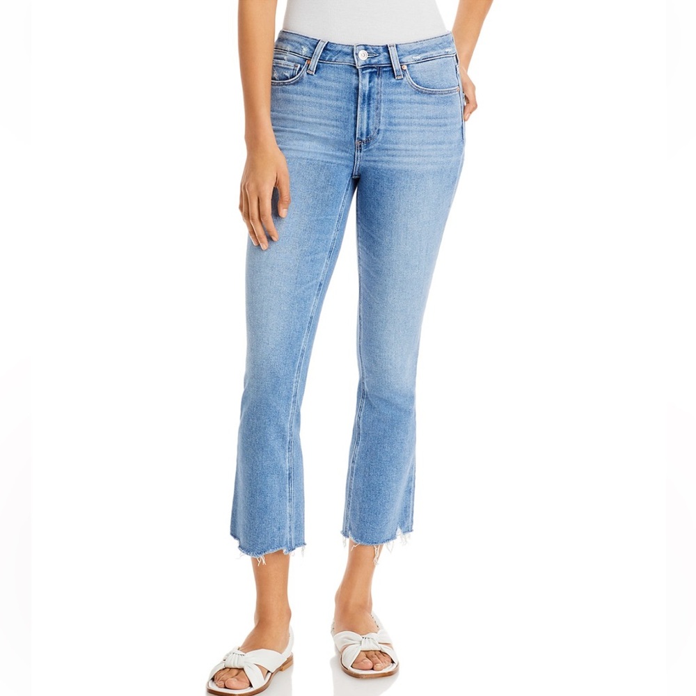 PAIGE Colette Cropped Flare Jeans in Meldis Liv